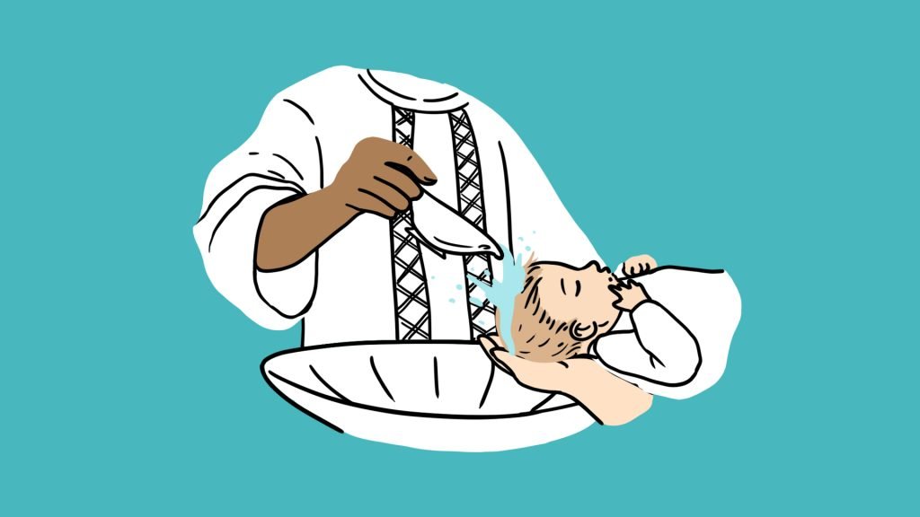 Video 3 - main character getting baptised